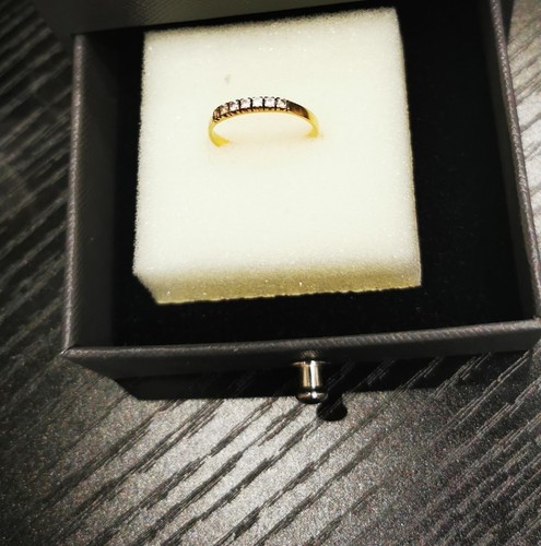 Anello veretta oro giallo - in,