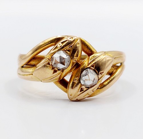 Anello serpente antico oro