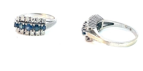 Anello oro 585 con diamanti - 585,
