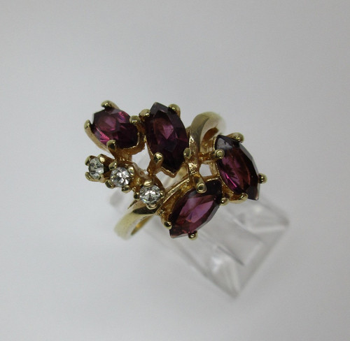 14k anello espo pietra - 14k,