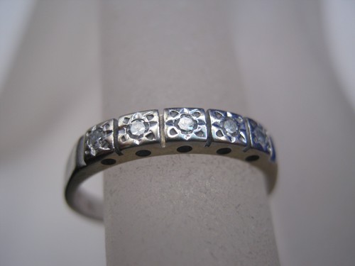Anello oro bianco 750 con - in,