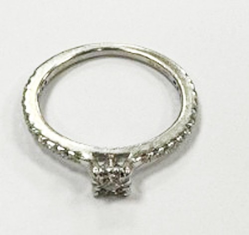 Anello oro bianco diamante - anello, in