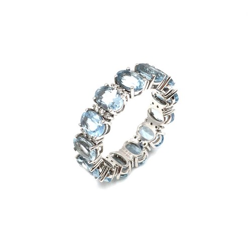 Anello oro bianco 14kt - anello,