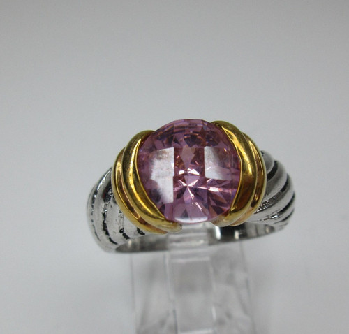 Anello pietra rosa - pietra, 18