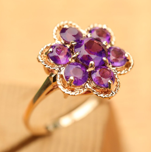 Anello cluster oro - oro, 9ct