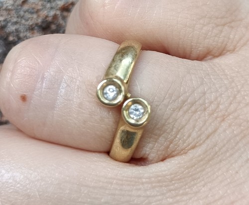 Anello donna oro con due - anello,