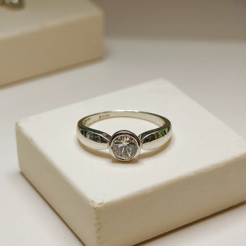 Anello oro bianco - oro,