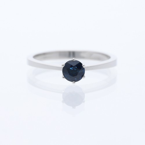 Anello oro con zaffiro - con, 0,41