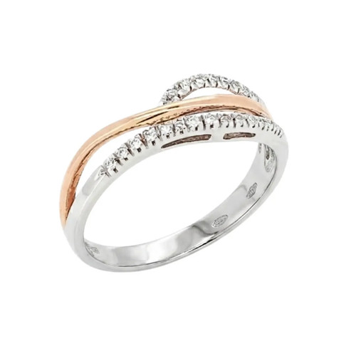 Anello donna diamanti oro rosa - anello,