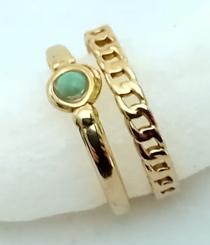 Anello acero tono oro taglia - anello, m