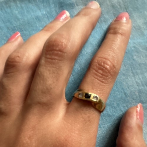 Anello fascia oro - giallo, con