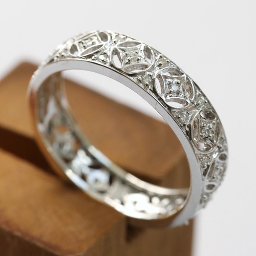 Anello mezza eternità - mezza, in