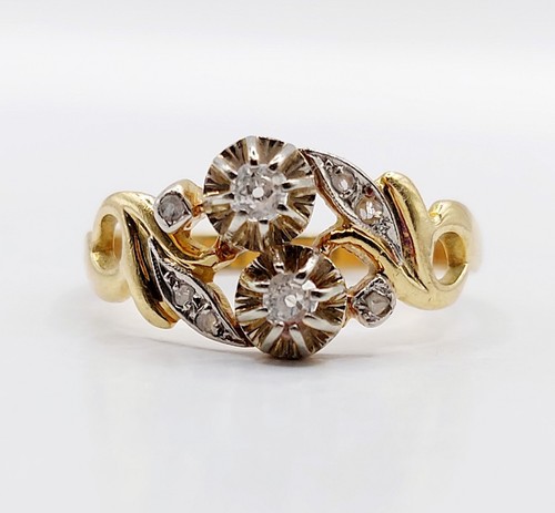 Anello antico oro 14k - e,
