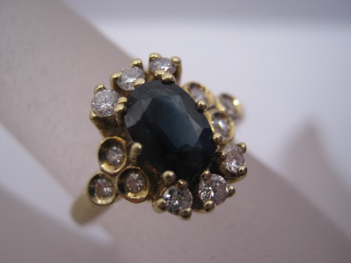 Anello vintage cluster halo - anello,