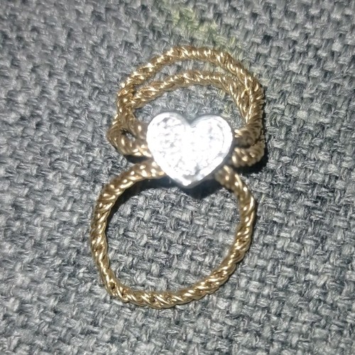 Anello oro con - , cuore