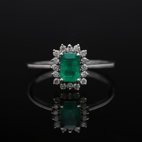 Anello halo brillanti diamanti - halo,