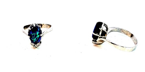 Anello oro bianco 585 - in,
