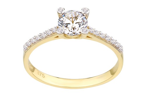 Anello fidanzamento oro - di, in