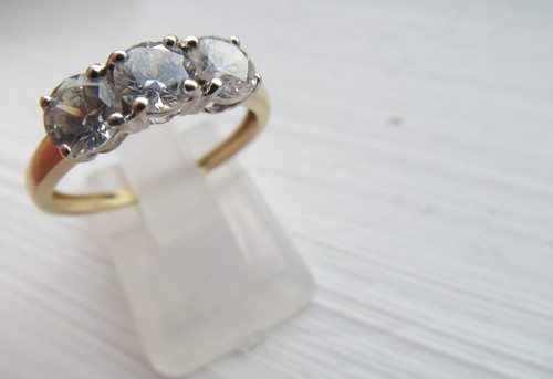 Anello oro giallo kt - anello, con