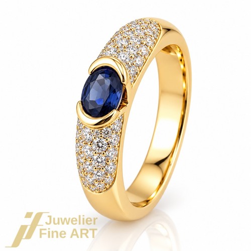 Anello zaffiro e 46 - anello,