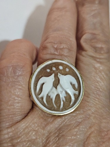 Anello bottone oro giallo - bottone, 18