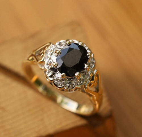 Anello oro giallo 9ct con - in,