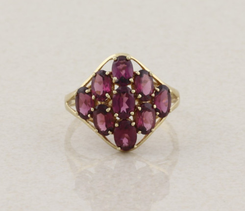 Anello grappolo oro - a,